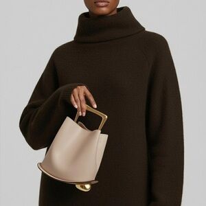 Ozzy Bag with gold metal handle NWT